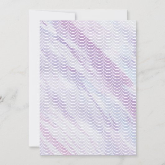 Invitation Mermaid Faux Parties scintillant échelles violet A (Dos)
