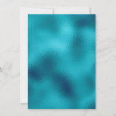 Invitation Mermaid Gold Confetti Pool Party Anniversaire (Dos)