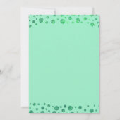 Invitation Mermaid Green Parties scintillant Confetti Photo A (Dos)