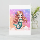 Invitation mermaid illustration (Debout devant)
