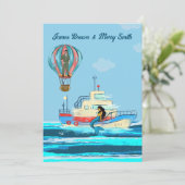 Invitation Mermaid Mission Hot Air Balloat Mariage (Debout devant)