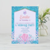 Invitation Mermaid Party (Debout devant)