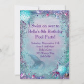 Invitation Mermaid Party (Devant)