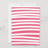 Invitation Mermaid Pink Turquoise 1er anniversaire (Dos)