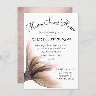 Invitation Mermaid Posh   Dusty Terracotta Peach Houclier