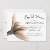 Invitation Mermaid Posh | Dusty Terracotta Peach Sheen Douche (Devant)