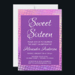 Invitation Mermaid Purple Balances & Sparkle Sweet 16 Anniver<br><div class="desc">Mermaid PurpleSweet Seize Anniversaire Invitation pour une fête sous la mer 16e anniversaire fête. Cette invitation est parfaite pour une Fille Sirène Sweet 16 Anniversaire. Veuillez contacter le concepteur pour customiser les articles correspondants.</div>