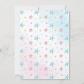 Invitation Mermaid Queue sous la mer Girl Anniversaire (Dos)