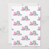 Invitation Mermaid rose violet Merci de fête d'anniversaire (Dos)