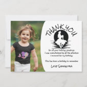 Invitation Mermaid rose violet Merci de fête d'anniversaire (Devant)