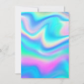 Invitation Mermaid Sea Life | Fête d'anniversaire avec âge pe (Dos)