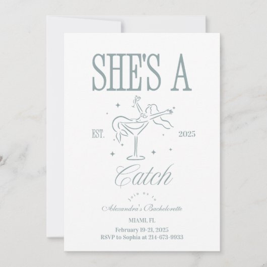 Invitation Mermaid Sha Catch Celebration (Devant)