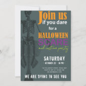 Invitation Mermaid Skeleton Halloween (Devant)