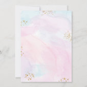 Invitation Mermaid Sparkles Gold Anniversaire (Dos)