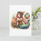 Invitation mermaid steampunk (Debout devant)