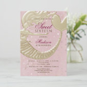 Invitation Mermaid Sweet 16 Anniversaire (Debout devant)