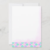 Invitation Mermaid Tail 2e anniversaire (Dos)