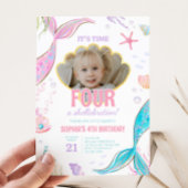 Invitation Mermaid Tail fête d'anniversaire
