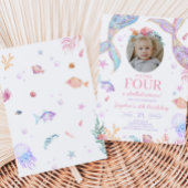 Invitation Mermaid Tail Sea Birmingham Party