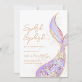 Invitation Mermaid Tail Splish Splash Anniversaire (Devant)