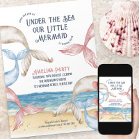 Mermaid Tails Beach Party Anniversaire