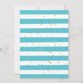 Invitation Mermaid Thème Sous La Mer Bébé Fille 3ème Annivers (Dos)