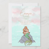 Invitation Mermaid Under the Sea Fairy tale Anniversaire (Devant)