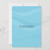 Invitation Mermaid Unicorn sous la mer fête d'anniversaire (Dos)