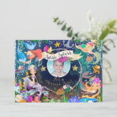 Invitation Mermaids sous la mer Mermaid Bash (Debout devant)