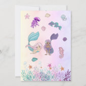 Invitation Mermaigre et Pirates de Cute Twins Fête d'annivers (Dos)