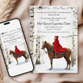 Invitation Merry And Bright Equestrian Holiday