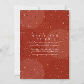 Invitation Merry and Bright Holiday Christmas Invite (Devant)