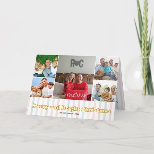 Invitation Merry & Bright Christmas Photo (Devant)