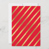 Invitation Merry & Bright Holiday Christmas red Photo card (Dos)