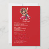 Invitation Merry Bright & Un peu serré Noël Enterrement de vi (Dos)