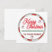 Invitation Merry christmas (Devant / Derrière)