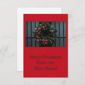 Invitation Merry Christmas from New Address (Devant / Derrière)