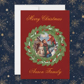 Invitation Merry Christmas From Our Family to Yours! Photo Gr