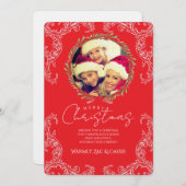 Invitation Merry Christmas Personalized Photo Card (Devant / Derrière)