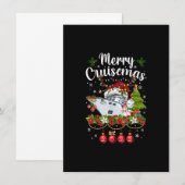 Invitation Merry Cruisemas 2022 Croisière Chapeau de Père Noë (Devant / Derrière)