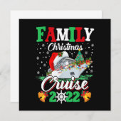 Invitation Merry Cruisemas Croisière de Noël en Famille 2022 (Devant / Derrière)