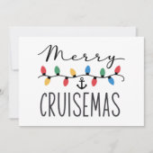 Invitation Merry Cruisemas Famille Noël Croisière (Devant)