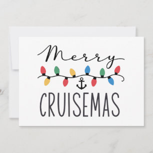 Invitation Merry Cruisemas Famille Noël Croisière 