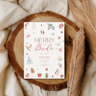 Invitation Merry et mariée douche de mariage