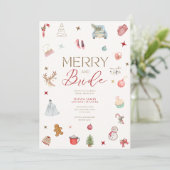 Invitation Merry et mariée douche de mariage (Debout devant)