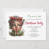 Invitation Merry Fun Grandma Cartoon Christmas Party Invite (Devant)