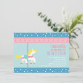 Invitation Merry Go Round, Fête d'anniversaire du Carousel (Debout devant)