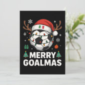 Invitation Merry Goalmas Italy - Funny Soccer Christmas (Debout devant)