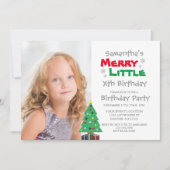 Invitation Merry Little Birthday (Devant)
