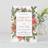 Invitation Merry little Bridal shower (Debout devant)